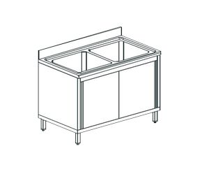 Ванна моечная Apach Chef Line L2S147-55Sd