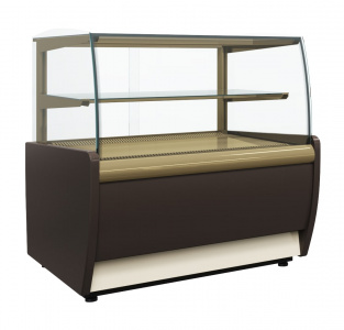 Витрина кондитерская Полюс ВХСв-0,9д Carboma Mini 0012-0109 (K70 Vm 0,9-12) корич.-Золотой