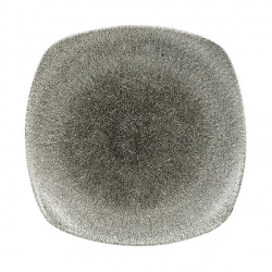 Купить тарелка мелкая квадратная 25,2см, цвет raku quartz black, studio prints rkbqsp111 – цена от завода, доставка до двери | RuOborudovanie.ru
