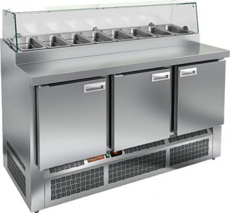 Стол для пиццы Hicold Pze1-111Gn (1/3) со стеклом