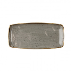 Купить блюдо сервировочное 29,5х15см, без борта, stonecast, цвет peppercorn grey spgsop111 – цена от завода, доставка до двери | RuOborudovanie.ru