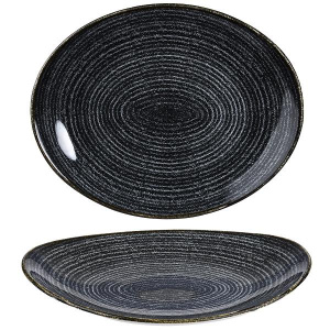 Тарелка глубокая овальная 27Х22,9СМ, цвет Charcoal Black, Studio Prints Spcbop581