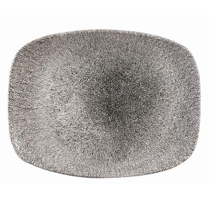 Блюдо прямоугольное Chefs 26,1Х20,2СМ, без борта, цвет Raku Quartz Black, Studio Prints Rkbqobl31