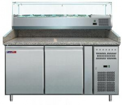 Купить стол холодильный cooleq pz2600tn-vrx380 гранит для пиццы на 428л, витрина (+2...+8) 2дв – цена от завода, доставка до двери | RuOborudovanie.ru