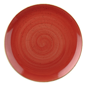 Тарелка мелкая 16,5СМ, без борта, Stonecast, цвет Berry Red Sbrsevp61