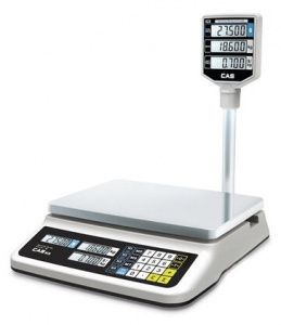 Весы торговые Cas PR-30P (LCD, II) (30кг, 5/10г) электронные