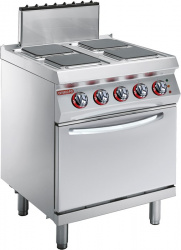 Купить плита электрическая c 4 конфорками angelo po 1g1pe2e с духовым шкафом, напольная – цена от завода, доставка до двери | RuOborudovanie.ru