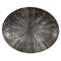 Купить блюдо овальное 31,7х25,5см, без борта, цвет stone quartz black, studio prints stqbop121 – цена от завода, доставка до двери | RuOborudovanie.ru