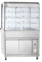 Купить прилавок-витрина нейтральный abat пвн-70км арт.21000002733 (три полки, 1120 мм) – цена от завода, доставка до двери | RuOborudovanie.ru