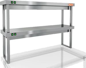 Полка тепловая Hicold TP2-17/3 двухъярусная настольная (1500х300х800мм)