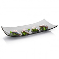 Купить набор емкостей для закусок serveware 47х23см, 3шт., стекло, цвет дымчатый gls019 – цена от завода, доставка до двери | RuOborudovanie.ru