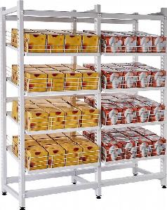 Стеллаж для камеры Polair гравитационный 823Х567Х1890 средняя секция