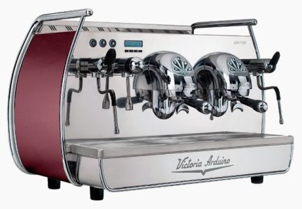 Кофемашина Victoria Arduino Adonis 2 Gr 2 группы/высокие красный 73875