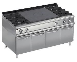 Плита газовая Apach Chef Line Lrstg169R4Cs со сплошной поверхностью 900 серии 