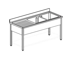 Ванна моечная Apach Chef Line L2S166-54Lwsh