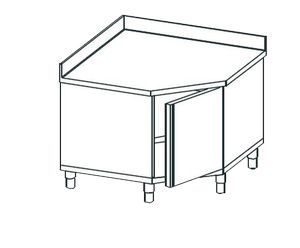 Стол угловой закрытый Apach Chef Line Lwt710Sh2Hdu