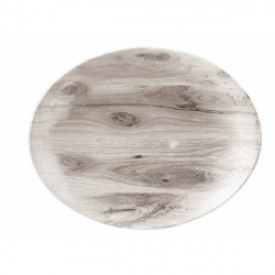 Купить блюдо овальное 31,7х25,5см, без борта, textured prints, цвет sepia wood wseop121 – цена от завода, доставка до двери | RuOborudovanie.ru