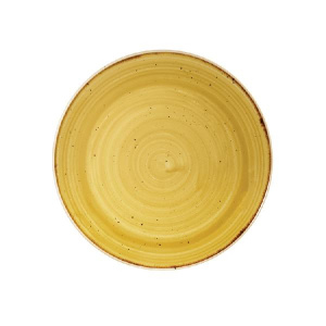Тарелка мелкая 16,5СМ, без борта, Stonecast, цвет Mustard Seed Yellow Smssevp61