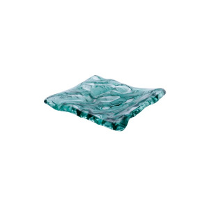 Блюдо презентационное стеклянное МОРЕ зеленое 15Х14СМ, Mar-Green Xglas-1512V