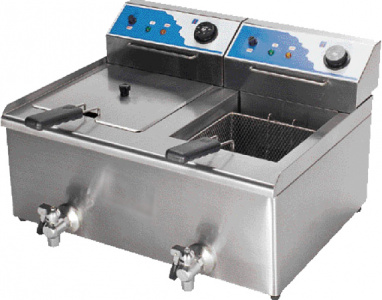 Фритюрница Kocateq BEF122V (2 ванны 13+13л) электрическая настольная