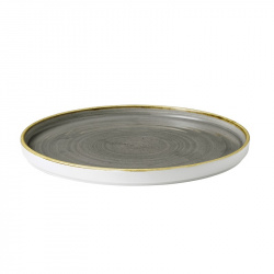 Купить тарелка мелкая chefs walled d26см h2см, с прямым бортом, stonecast, цвет peppercorn grey spgswp261 – цена от завода, доставка до двери | RuOborudovanie.ru