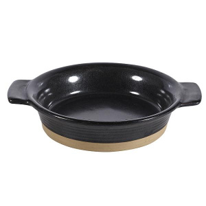Блюдо глубокое D12См 0,17Л, с ручками, керамика, Igneous Black Zcbkigid1