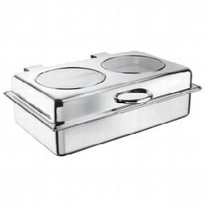 Чафинг-диш Paderno 58172-54 с крышкой 10л, 57Х47Х18см, сталь 
