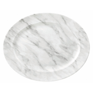 Блюдо овальное 36,5Х29,3СМ Textured Prints, цвет Marble Grey Mgyrd141