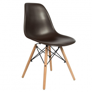 Стул Eames с жестким сиденьем (деревянный каркас)