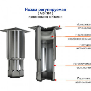 Стол с охлаждающим шкафом Hicold Gne22/Tn камень