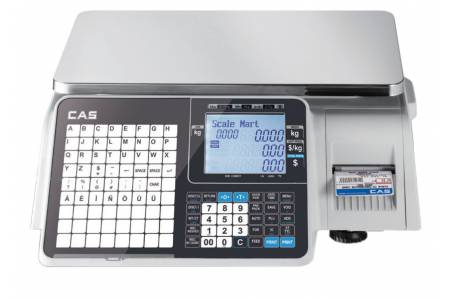 Весы торговые Cas CL3000J-30B (TCP-IP) с печатью этикеток (80мм) без стойки