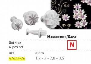 Набор куттеров Paderno для мастики 4 ШТ 1,2-3,5 СМ 47622-26