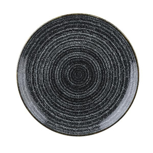 Тарелка мелкая 26СМ, без борта, цвет Charcoal Black, Studio Prints Spcbev101