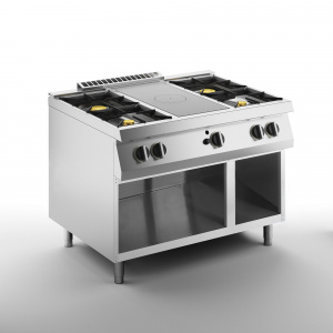 Плита со сплошной поверхностью газовая 700 серии Apach Chef Line Slrstg127R4Cs