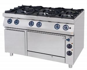 Плита 6 конфорочная Kogast Ks-T67/1K-O 55846 газ 700 серии 