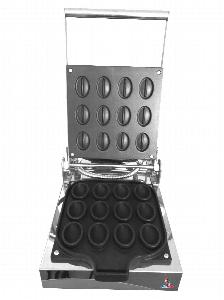 Вафельница Airhot WWN-12 Coffee Bean Орешек 1зона 185x185мм (12шт), чугун, эл.настол.