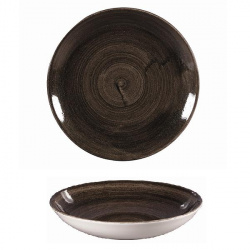 Купить тарелка глубокая 24,8см 1,13л, без борта, stonecast patina, цвет iron black paibevb91 – цена от завода, доставка до двери | RuOborudovanie.ru