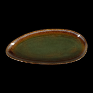 Блюдо овальное Corone Verde 360х165 мм синий+зеленый
