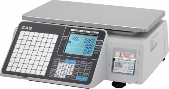 Весы торговые Cas CL3000-06B (TCP-IP) с печатью этикеток (120мм) без стойки