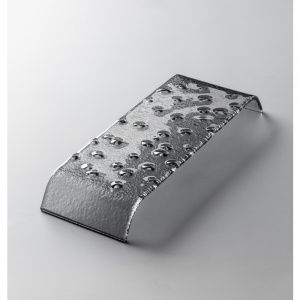 Подиум 24х9,5см H3см, с фактурой, стекло, серия Top, цвет серый Top-Gr