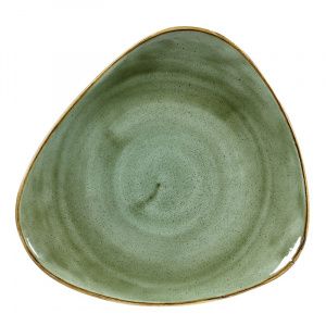 Тарелка мелкая треугольная 31,1СМ, без борта, Stonecast, цвет Samphire Green Ssgstr121