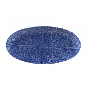Блюдо овальное Chefs 34,7Х17,3СМ, без борта, цвет Agano Blue, Studio Prints Agbuov351