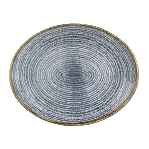 Блюдо овальное 27Х22,9СМ, без борта, цвет Slate Blue, Studio Prints Spsbop581