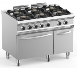 Купить плита газовая 6 конфорочная 700 серии apach chef line glrrg117fep – цена от завода, доставка до двери | RuOborudovanie.ru