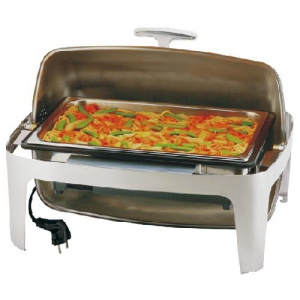 Мармит-чафиндиш Aps 12360Aps Gn1/1 настольный, с крышкой Roll Top, электрический, 670х530х450мм