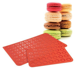 Купить коврик силиконовый "macarons" 40х30см с выемками d40мм, 30 ячеек 30tm3001r – цена от завода, доставка до двери | RuOborudovanie.ru