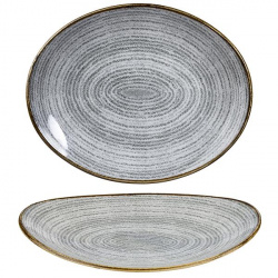 Купить тарелка глубокая овальная 31,7х25,5см, цвет stone grey, studio prints spsgop121 – цена от завода, доставка до двери | RuOborudovanie.ru