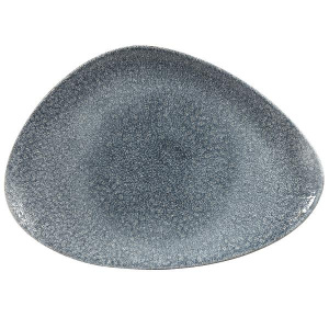Блюдо треугольное Chefs 35,6Х25СМ, без борта, цвет Raku Topaz Blue, Studio Prints Rktbtc361