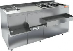 Купить барная станция hicold нбмкс-15/6бпк с бортом – цена от завода, доставка до двери | RuOborudovanie.ru