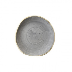 Купить тарелка мелкая "волна" 18,6см, без борта, stonecast, цвет peppercorn grey spgsog71 – цена от завода, доставка до двери | RuOborudovanie.ru